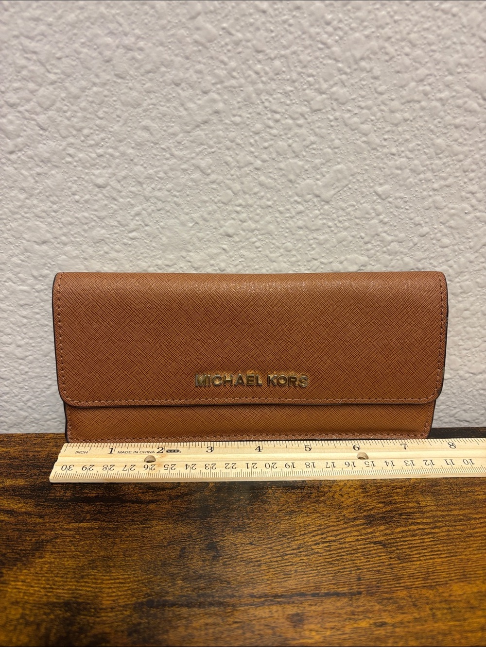 Michael Kors Brown Leather Continental Wallet